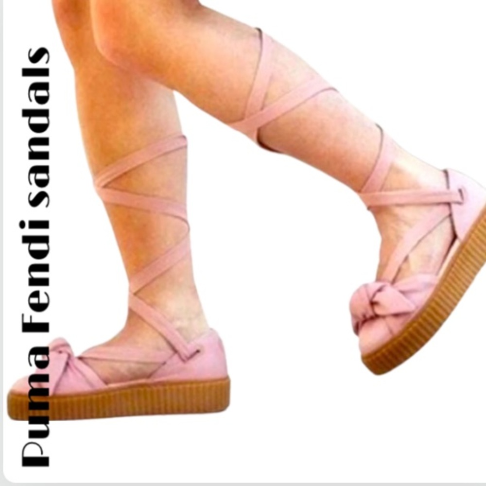 🔥FENDI 🔥 Rihanna BOWCREEPER 🔥🔥 pink - Picture 1 of 5